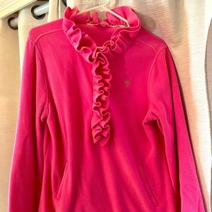 Lilly Pulitzer Pink Fleece Pullover